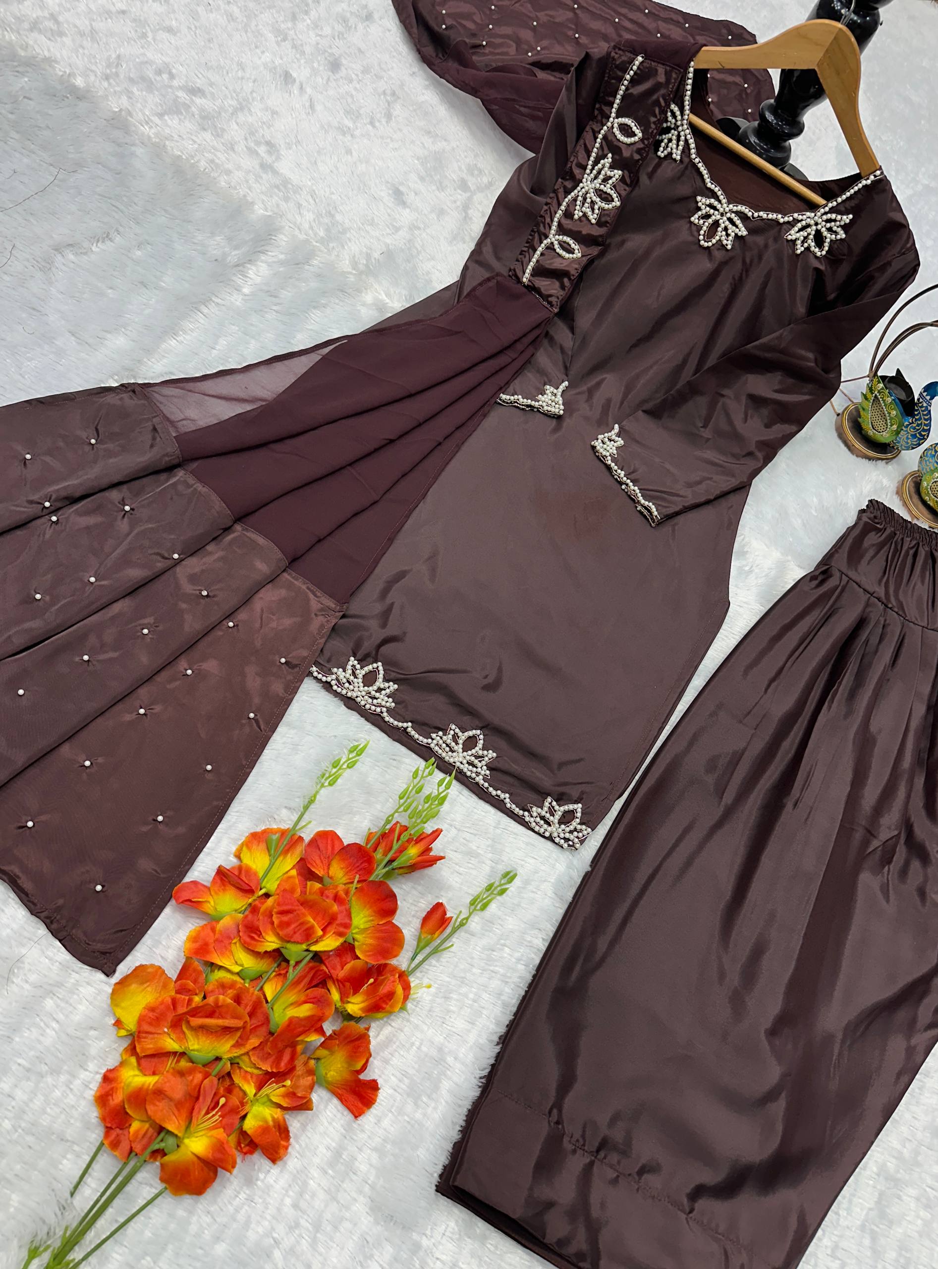 Urban Espresso Crystal-Embellished Suit